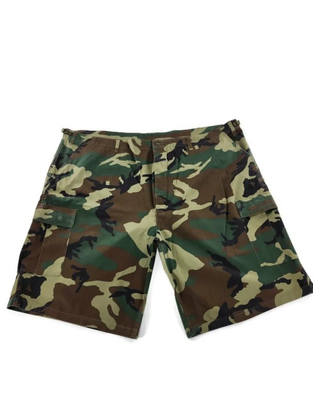 Rothco Ultra Force B.D.U. Camo Print Button Fly Lightweight Cargo  Shorts